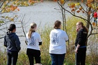 Novice Women Watching the Racing